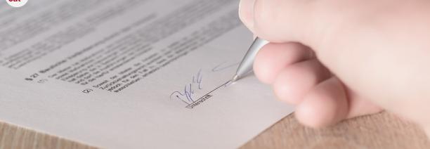 signatura d'un document