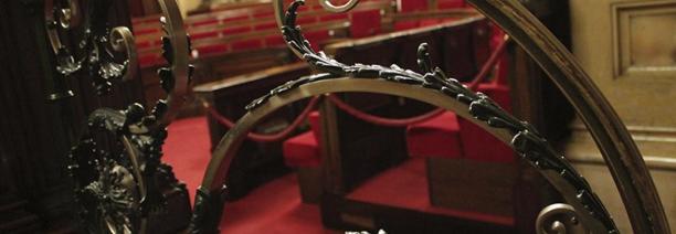 Fotografia del forjat de la Mesa del Parlament
